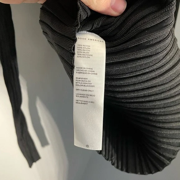 Good American Ribbed Knit Polo Sweater Womens Size 0 - Picture 5 of 6